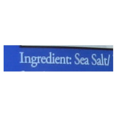 Celtic Sea Salt light grey pouch label view, compact 8 oz packaging for home use.