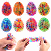 Cenmeytoy Easter Eggs Stress Balls—multi-color pack for desk fidget fun and stress relief.