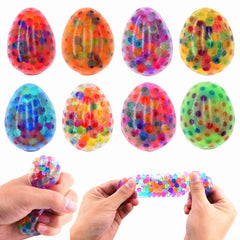 Cenmeytoy Easter Eggs Stress Balls—multi-color pack for desk fidget fun and stress relief.