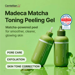Close-up texture of Centellian 24 gel showing mild exfoliation