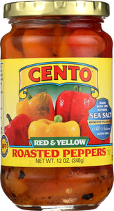 Cento roasted red and yellow peppers in a jar add quick flavor to sandwiches