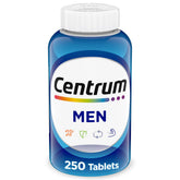 Centrum Multivitamin for Men bottle on counter offering daily energy and immune support