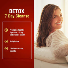 Century Systems The Cleaner Detox label detail highlighting key features.