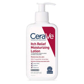 CeraVe Anti Itch Lotion bottle showing calming relief and barrier care.