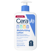 CeraVe Baby Lotion bottle front shows gentle, fragrance-free care.
