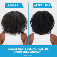 CeraVe conditioner texture being combed through hair for smooth, manageable results.