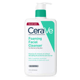 CeraVe Foaming Cleanser bottle front view, fragrance-free and non-drying