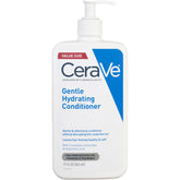 CeraVe Gentle Hydrating Conditioner bottle with pour highlighting fragrance-free hydration for sensitive scalps