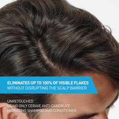 CeraVe conditioner bottle lather showing creamy scalp conditioning