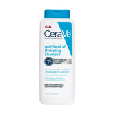 CeraVe Hydrating Anti-Dandruff Shampoo bottle promoting gentle, sulfate-free scalp care.