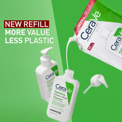 Refill bottle with pouch highlights eco-friendly refill option and lasting hydration