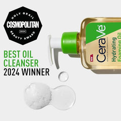 CeraVe cleanser pump-dispense demonstrates convenient daily use.