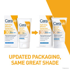 Cerave Sheer Tint swirl on skin showing seamless blend and glow