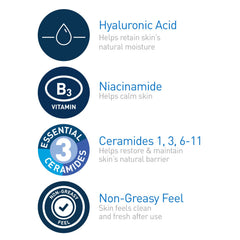 CeraVe Hydrating Toner cotton pad application demonstrates gentle, non-drying toning.