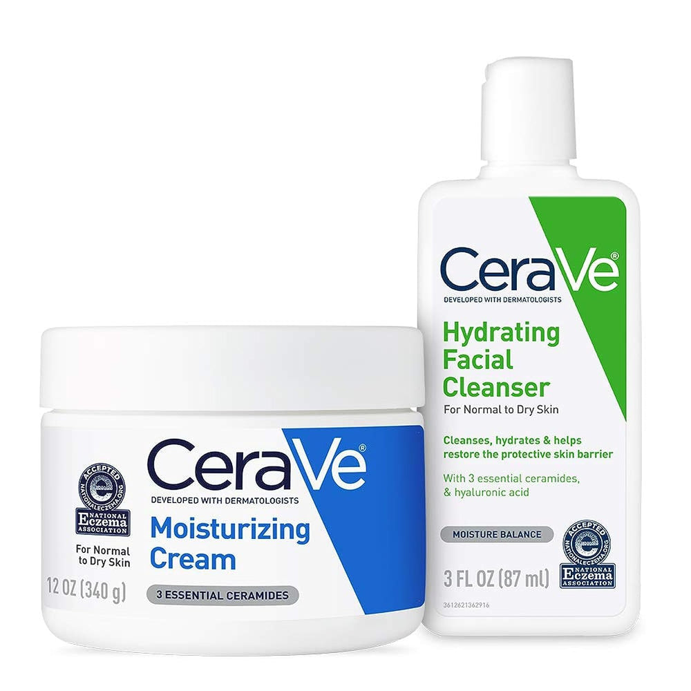 CeraVe Moisturizing Cream bottle showing 12oz size for daily hydration