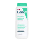 CeraVe Oil Control Balancing Shampoo bottle shows oil control for all hair types.