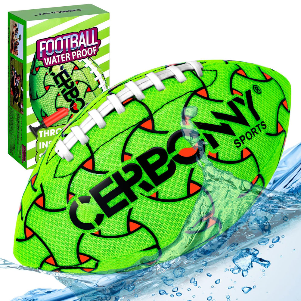 CERBONNY waterproof football in poolside action for kids' pool fun