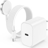 Cerdeti USB-C Apple Watch charger with magnetic 6ft cord for fast, convenient charging.