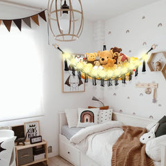 CERETIA stuffed animal hammock 40x40x59 inches with generous capacity