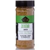 Çerez Pazarı Zaatar bottle closeup highlighting premium Mediterranean seasoning.