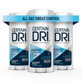 Certain Dri Everyday Strength bottle offering 72-hour protection for dry comfort