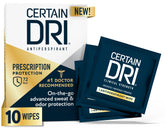 Certain Dri wipes demonstrate clinical-strength application for long-lasting dryness and odor protection.