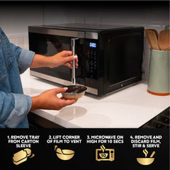 Cesar Warm Bowls microwave-ready portion tray for mess-free heating