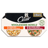 Cesar Wholesome Bowls beef and chicken balance in a ready-to-serve bowl for adult dogs