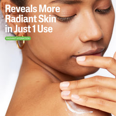 Hands applying Cetaphil lotion for daily moisturization