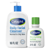 Cetaphil Daily Facial Cleanser bottle front shows fragrance-free formula for sensitive skin.