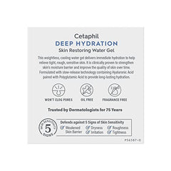 Applying Cetaphil Deep Hydration Water Gel as part of daily routine for lasting moisture.