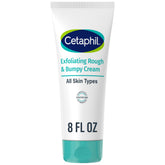 Cetaphil Exfoliating Rough & Bumpy Cream tube with cap, showcasing daily gentle exfoliation.