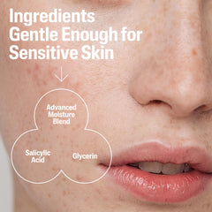 Cetaphil Gentle Clear pore label emphasizing 2% salicylic acid notes.