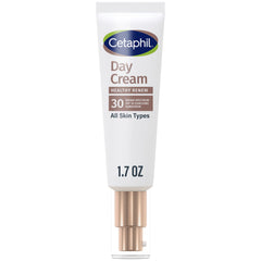 Cetaphil Healthy Renew Day Cream SPF 30 front label indicating daily sun protection.