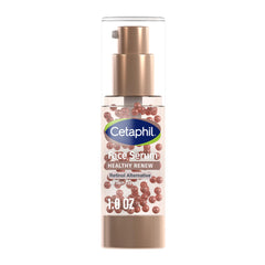 Cetaphil Healthy Renew Serum bottle on a clean vanity for daily anti aging care