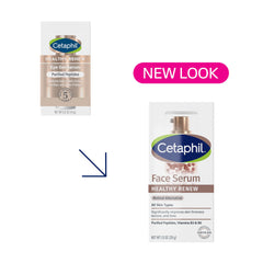 Cetaphil Healthy Renew Serum pump releasing a small amount for quick absorption