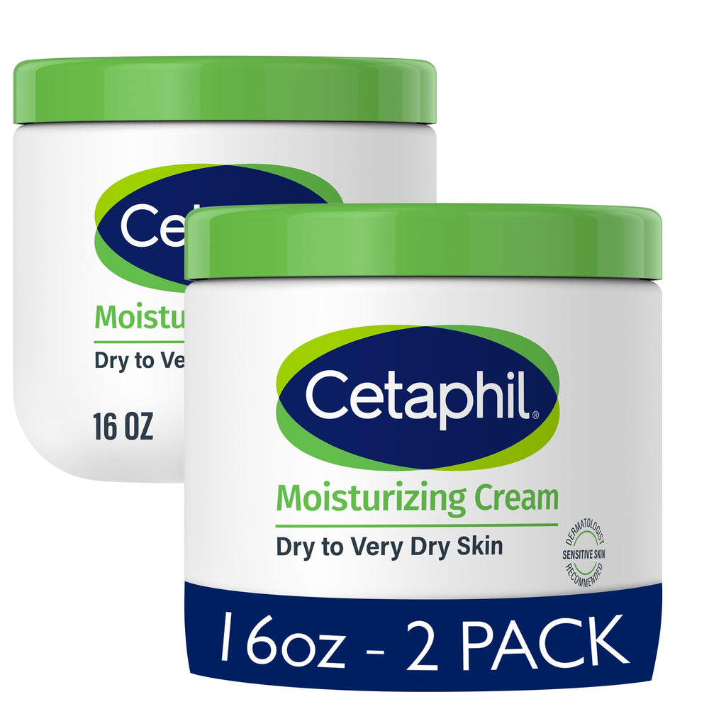 Cetaphil Moisturizing Cream 16oz tub close-up — deep hydration for dry skin.