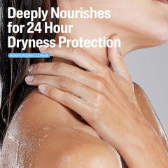 Illustrated blend of glycerin, shea butter, and oils in Cetaphil Moisturizing Relief.