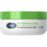 Cetaphil Rich Hydrating Night Cream bottle close-up showing overnight moisture benefits.