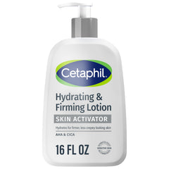 Cetaphil Skin Activator bottle pour demonstrates hydration for aging skin.