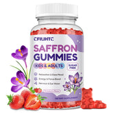 CFILIHTC saffron gummies bottle close-up for calm and focus