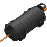 CFMASTER extension cord cover outdoors protects plugs from rain and debris.