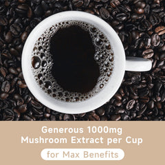 Chaism mushroom coffee with premium Arabica beans for a smooth cup.