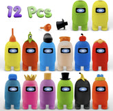 CHANTECA 12-piece space astronaut figures with detachable hats for imaginative play.