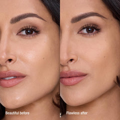 Charlotte Tilbury Airbrush Flawless Finish Powder uses light-reflecting pearls to brighten the complexion.