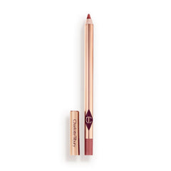 Charlotte Tilbury Lip Cheat Lip Liner Pencil packaging close-up showing premium design.