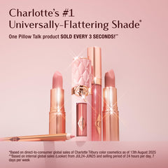Angled square tip close-up enabling precise, effortless lip definition