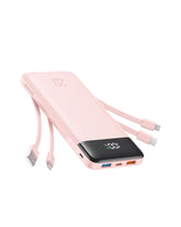Charmast 20000mAh portable charger with built in cables for clutter free on the go charging