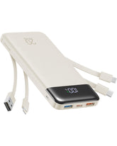 Charmast 20000mAh portable charger with built-in cables for instant on-the-go charging.