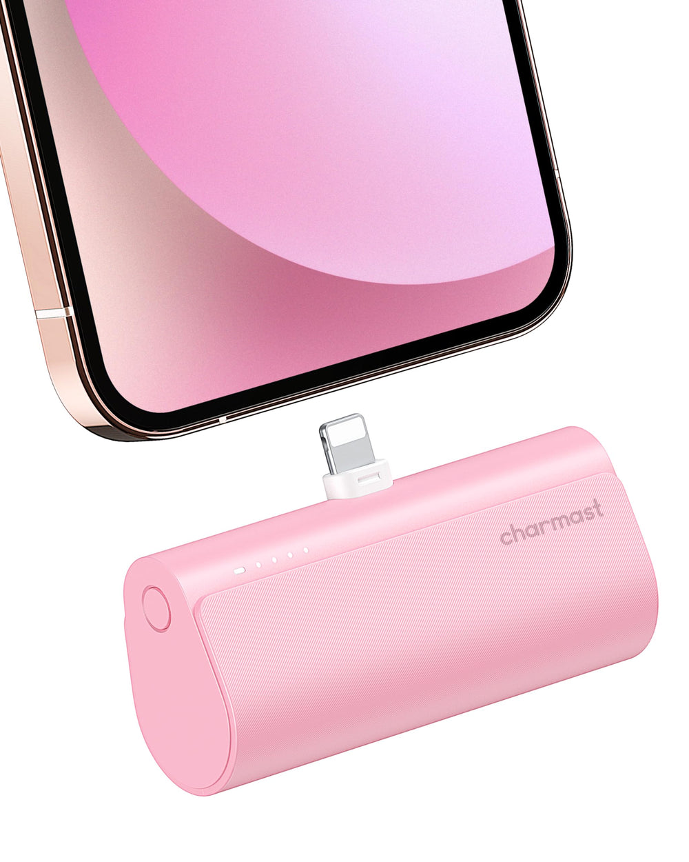 Charmast mini 20W PD portable charger front view shows compact power on the go.
